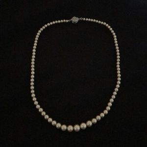 Imitation  pearl necklace 16”